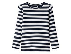 Name It navy blazer/cloud dancer striped top